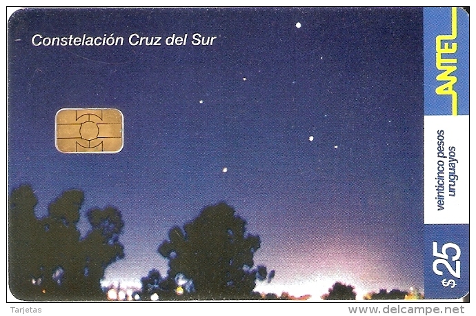 Nº 259 TARJETA DE URUGUAY DE LA CONSTELACION CRUZ DEL SUR - Astronomie