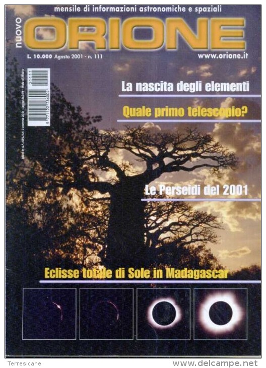 ASTRONOMIA NUOVO ORIONE 111 QUALE PRIMO TELESCOPIO ? - Textos Científicos