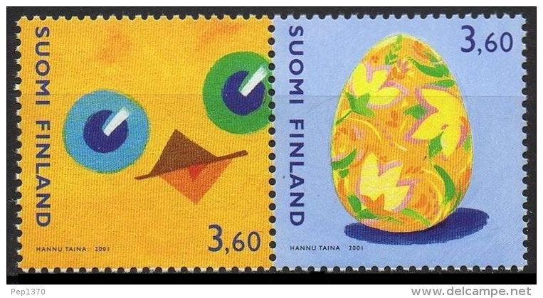 FINLANDIA 2001 - PASCUA - EASTER - PAQUES - YVERT Nº 1526-1527 - Nuevos