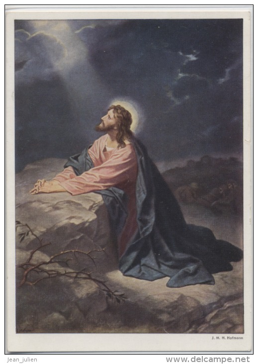 CARTE POSTALE  -   Grand Format  -  JESUS Par   JMH. HOFMANN - Religion & Esotérisme