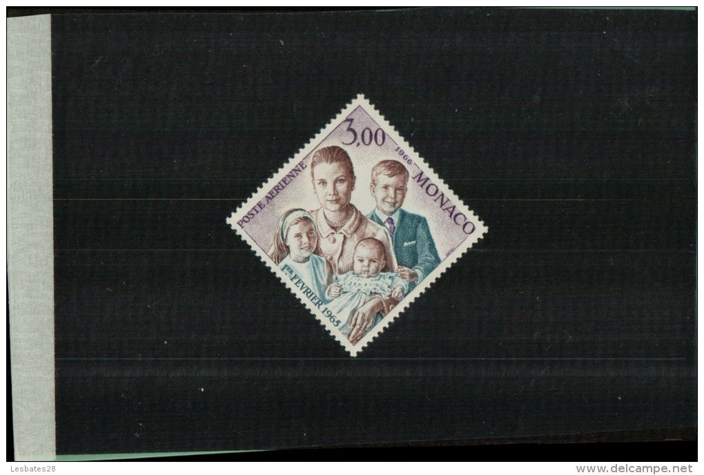 Timbres Monaco  1966  Timbre Poste Aérienne Anniversaire  De La Princesse Stéphanie   N°° 85**  Frais - Poste Aérienne