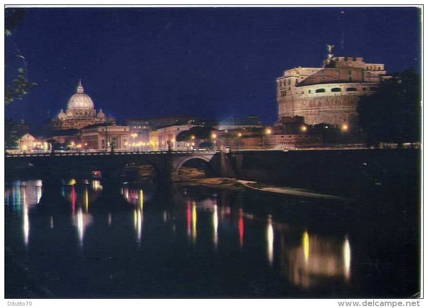 Roma - Di Notte - Il Tevere - 9926 - Formato Grande Non Viaggiata - Fiume Tevere