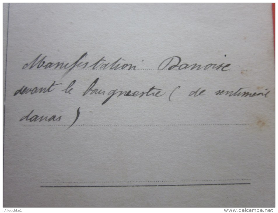 1920 Document Historique 22é Chasseur Alpin Choisi Pr Protéger Plébiscite Rattachement Du SCHLESWIG-HOLSTEIN Au DANMARK - Documents Historiques