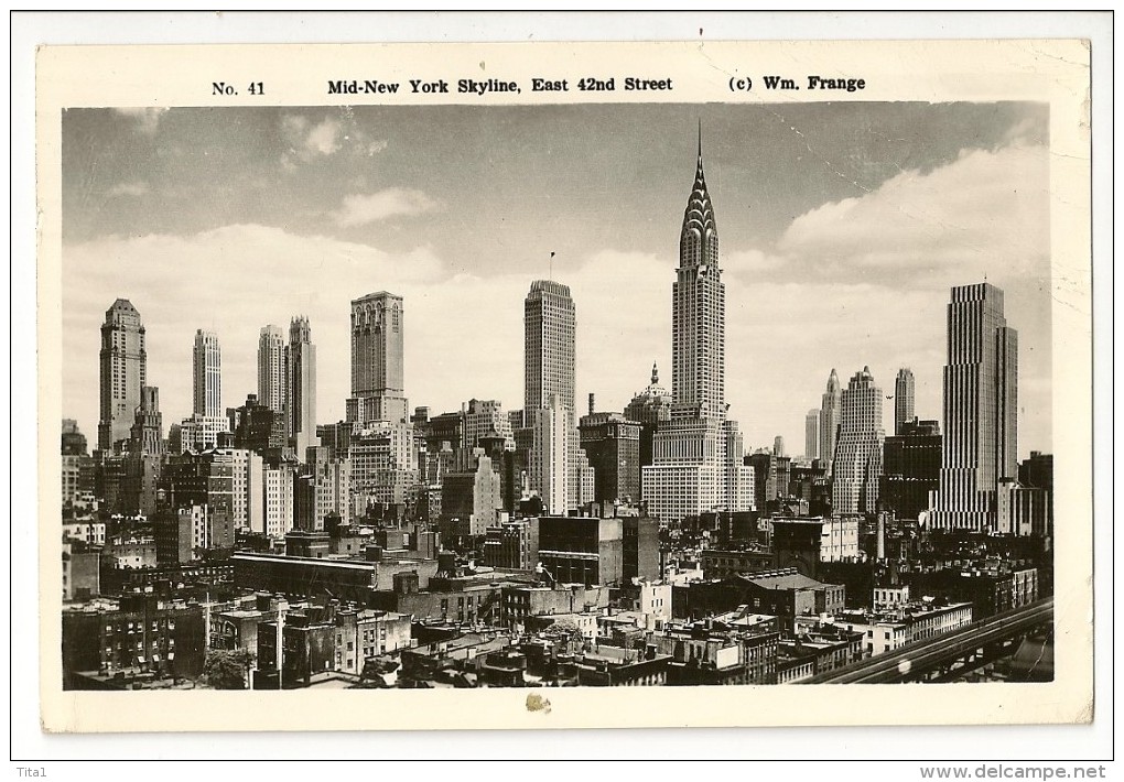 S1319 - N°41 - Mid- New York Skyline, East 42nd Street - Mehransichten, Panoramakarten