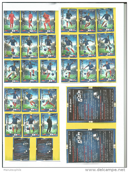 FOOTBALL  BRESIL 2014 Equipe De FRANCE  24 Cartes Collectors Opération Exclusive De CARREFOUR Du 06 Mai Au 11 Juin 2014 - Other & Unclassified