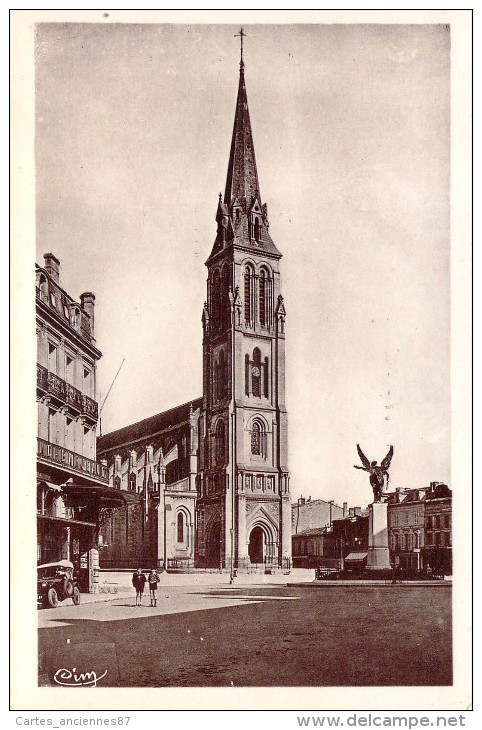 CPA Photo  Bergerac Eglise Notre-Dame (animée) ER 1966 - Bergerac