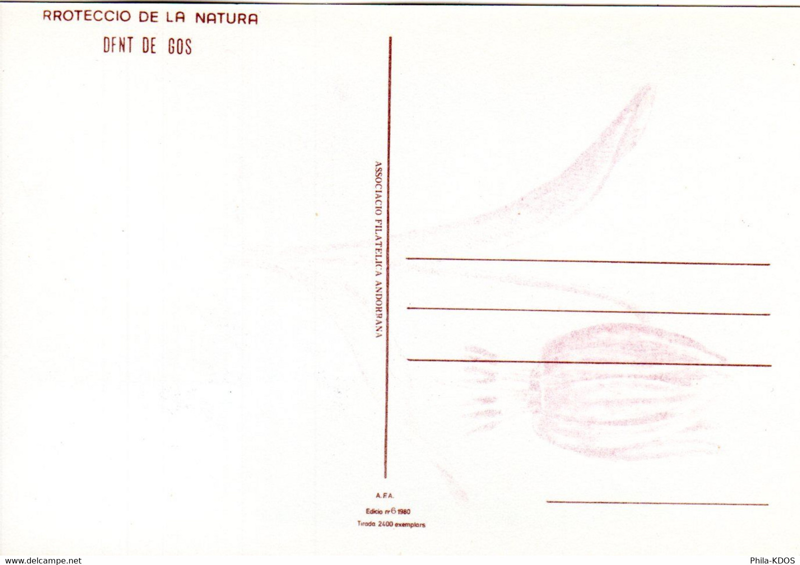 " FLEURS DES VALEES D'ANDORRE : DENT DE CHIEN " Sur Carte Maximum N° YT 286 . Parfait état. CM - Cartes-Maximum (CM)