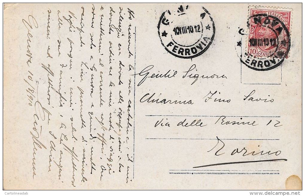 [DC5728] CARTOLINA - UOMO ANZIANO CON BARBA - Viaggiata 1910 - Old Postcard - Zonder Classificatie