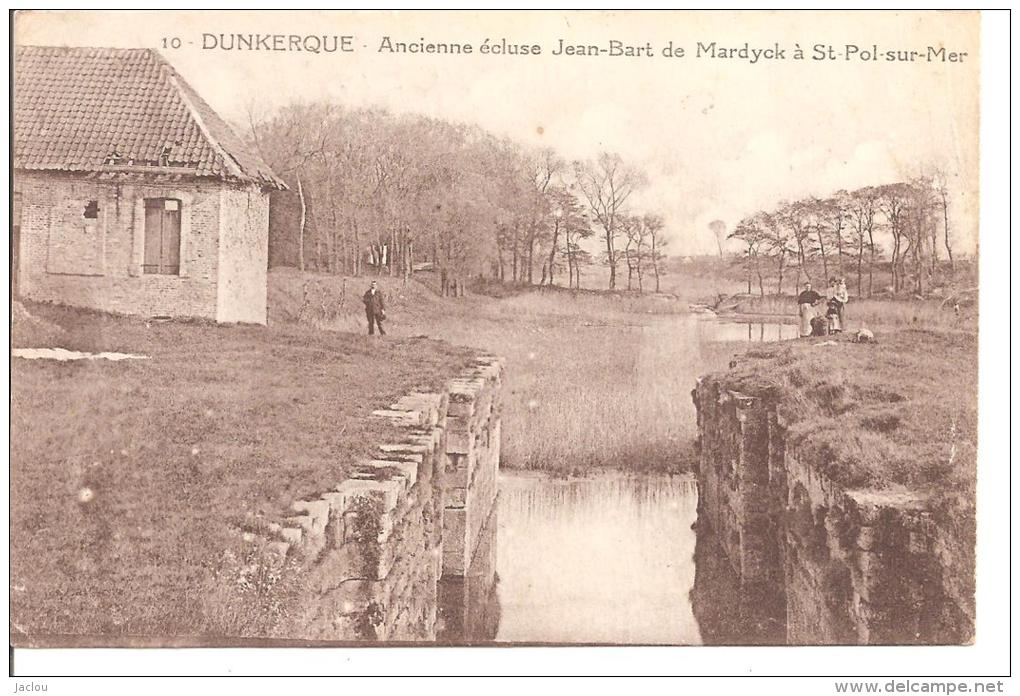 DUNKERQUE ANCIENNE ECLUSE JEAN BART DE MARDYCK A ST POL SUR MER ,BEAU PLAN ANIME    REF 40120 - Saint Pol Sur Mer