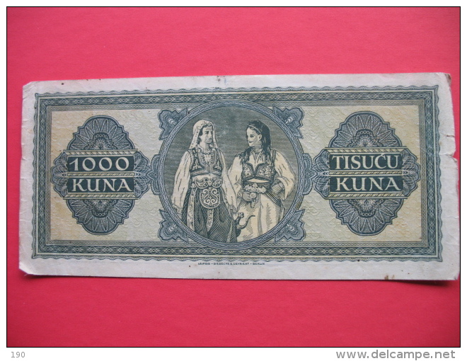 1000 KUNA NDH - Croatia