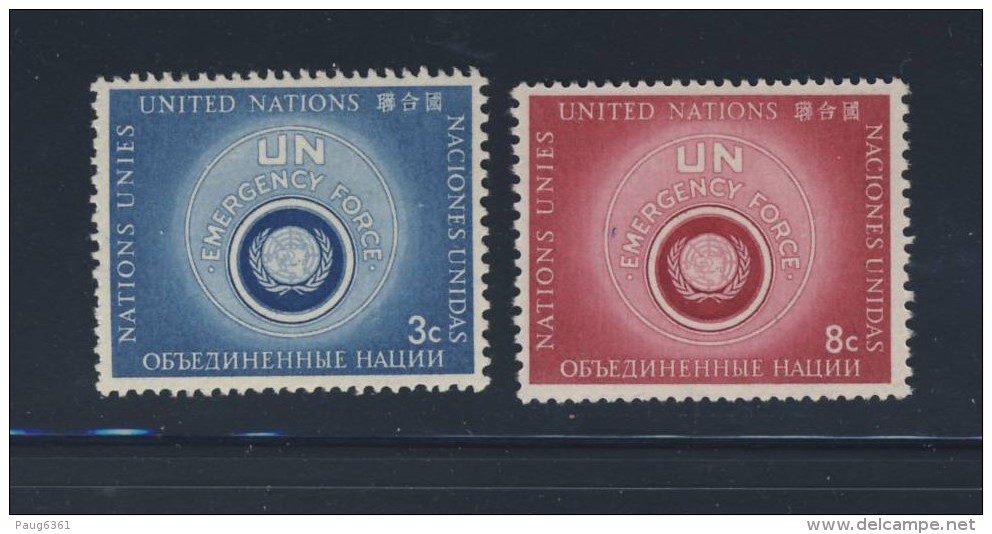 ONU 1957 FORCES AUXILIAIRES   YVERT N°50/51  NEUF MNH** - Ongebruikt