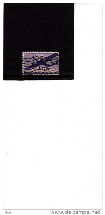STATI UNITI  1941-4 - Yvert  A28° - Air Mail - - Aviazione - 2a. 1941-1960 Oblitérés