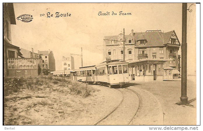 Knokke LE ZOUTE TRAM Marcovici Feldpost 1915  Re 542 Arrêt Du Tram - Knokke