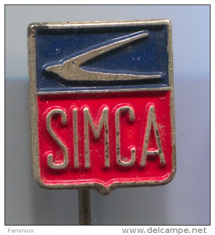 Cars - SIMCA, Car, Auto, Old Pin, Badge - Autres & Non Classés