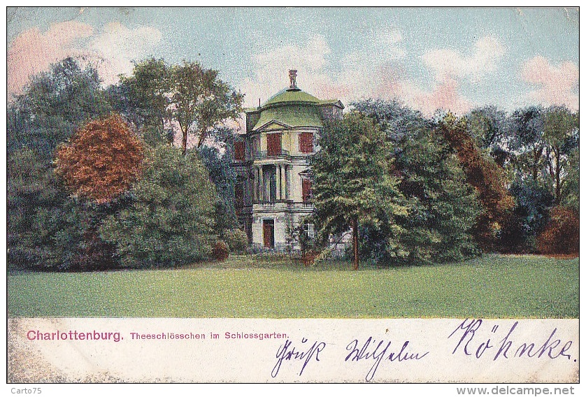 Allemagne - Berlin -  Charlottenburg - Theeschlösschen Im Schlossgarten - Précurseur Postmarked 1905 - Charlottenburg