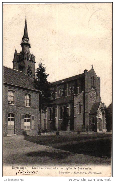 Ruiselede 5 CPA     Heerlijkheid Malstapel '07      Villa Antoinette      Zicht Op De Serres      Kerk V Doomkerke - Ruiselede