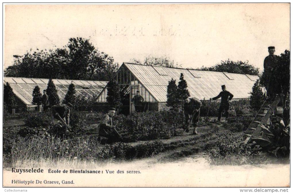 Ruiselede 5 CPA     Heerlijkheid Malstapel '07      Villa Antoinette      Zicht Op De Serres      Kerk V Doomkerke - Ruiselede