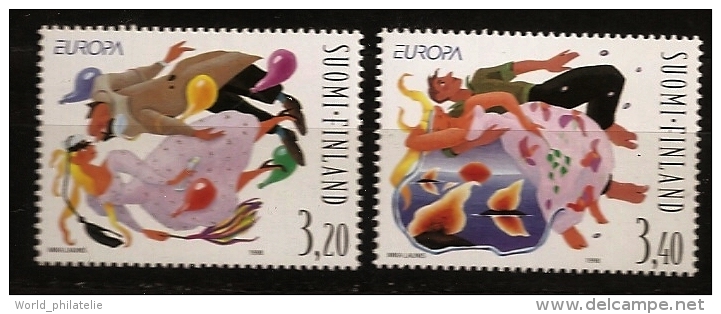 Finlande Finland 1998 N° 1398 / 9 ** Europa, Festival, Premier Mai, Bachelier, Saint-Jean, Amour, Feu, Marin, Champagne - Nuevos