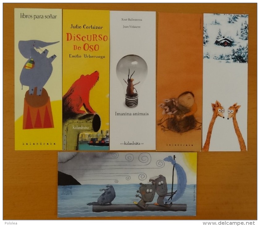 Marque-page Bookmark Signet - Jeunesse Ours éléphant Girafe X 6 Espagne - Marque-Pages