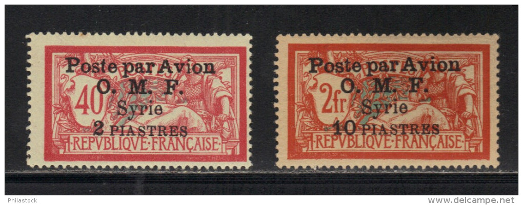 SYRIE N° PA 10 & 13 * - Airmail