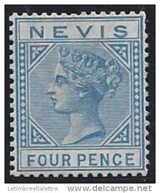 Nevis - N° 27 * - Neuf Avec Charnière - Signé - San Cristóbal Y Nieves - Anguilla (...-1980)