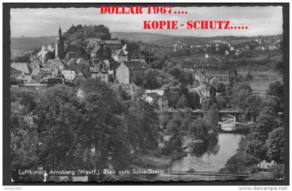 Luftkurart Arnsberg (westf ) Blick Zum  .... .used.. 27-5-196. ..See The 2 Scans  ( Originalscan !!! ) - Arnsberg