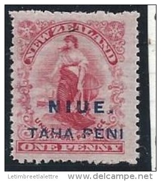 Niue - N° 4b * - Neuf Avec Charnière - Variété De Dentelure :14 * 14 ( N° SG : N° 46 ) - Niue