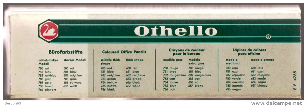 SCOLAIRES RENTREE DES CLASSES 1 BOITE DE 4 CRAYONS DE COULEUR GROS MODELE OTHELLO SCHWAN STABILO N° 780 ROUGE PAPETERIE - 6-12 Years Old