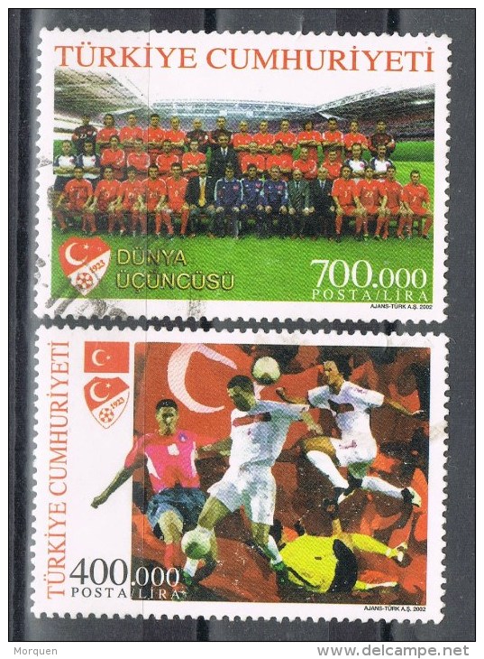 R 615. Serie Futbol TURQUIA 2002, º - Oblitérés