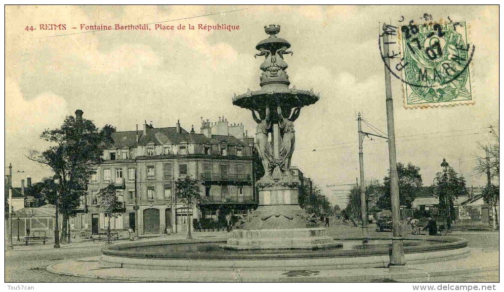 REIMS - MARNE   (51)  -  CPA ANIMEE 1907. - Reims
