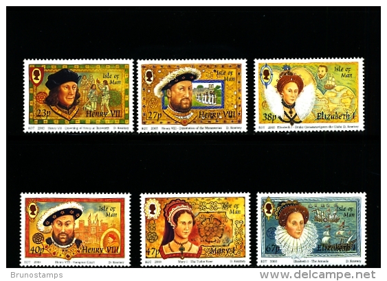 ISLE OF MAN - 2003  TUDORS  SET MINT NH - Isla De Man