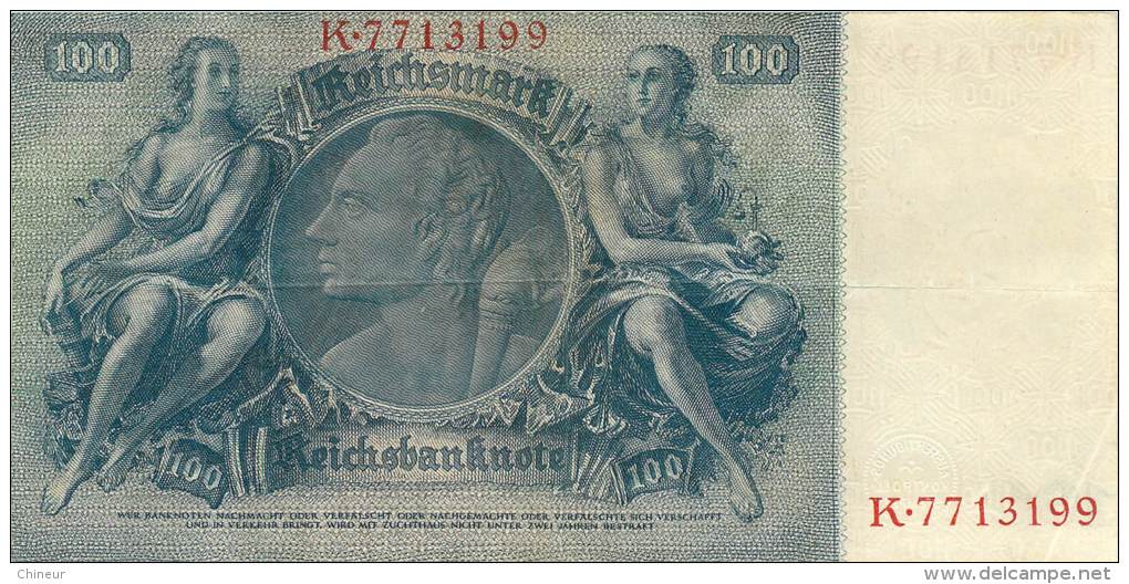 BILLET DE 100 REICHSMARK 24 JUIN 1935 SERIE K - 100 Reichsmark