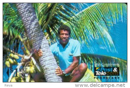 FIJI $1 MAN ON PALM TREE 1ST  FIJIAN GPT CODE : FIJ-01 READ DESCRIPTION CAREFULLY !! - Fidji