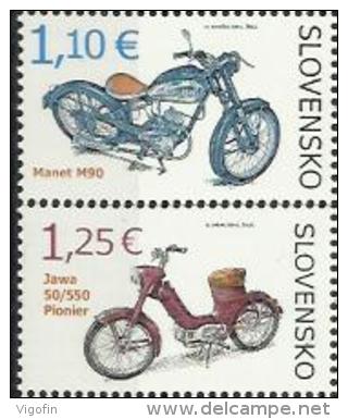 SK 2014-732-3 MOTOCYKLES, SLOVAKIA, 1 X 2v, MNH - Neufs