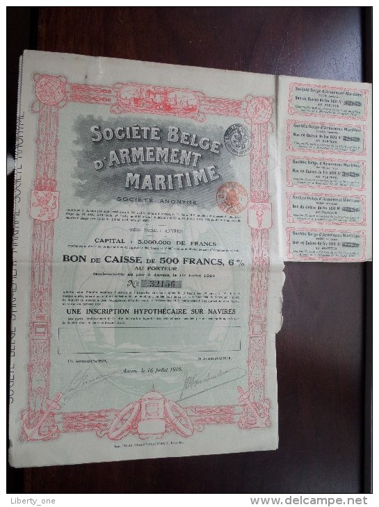 Soc. Belge D´Armement MARITIME S.a. Anvers 16 Juillet 1919 - N° 32150, 32151 & 32156 ( Voir Photo Pour Detail )! - Navigation