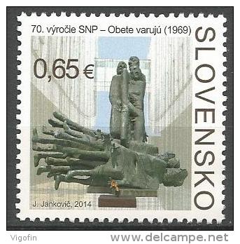 SK 2014-740 70A°S N P, SLOVAKIA 1 X 1v, MNH - Neufs