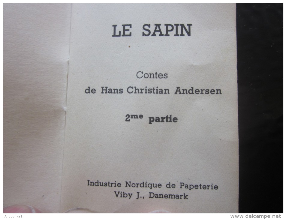 Petit Livre"Les Contes D'Andersen"Hans Christian Andersen"Le  Sapin "2é Partie Illustrations En Chromo &gt;&gt; Vintage - Contes