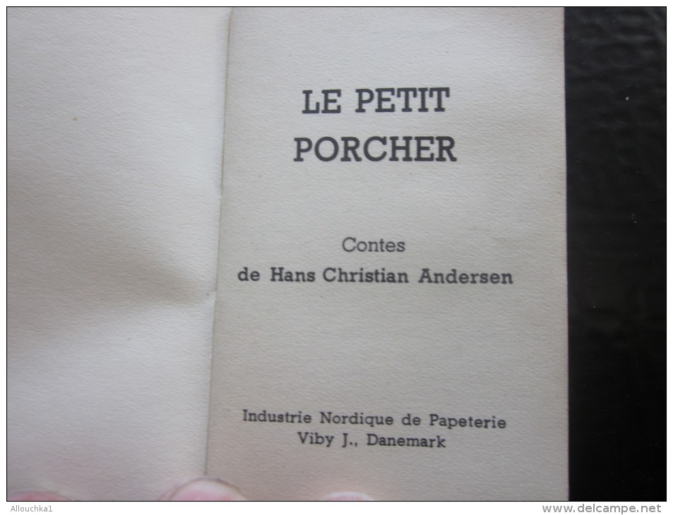 Petit Livre"Les Contes D'Andersen"Hans Christian Andersen"le Petit Porcher " Illustrations En Chromo &gt;&gt; Vintage - Cuentos