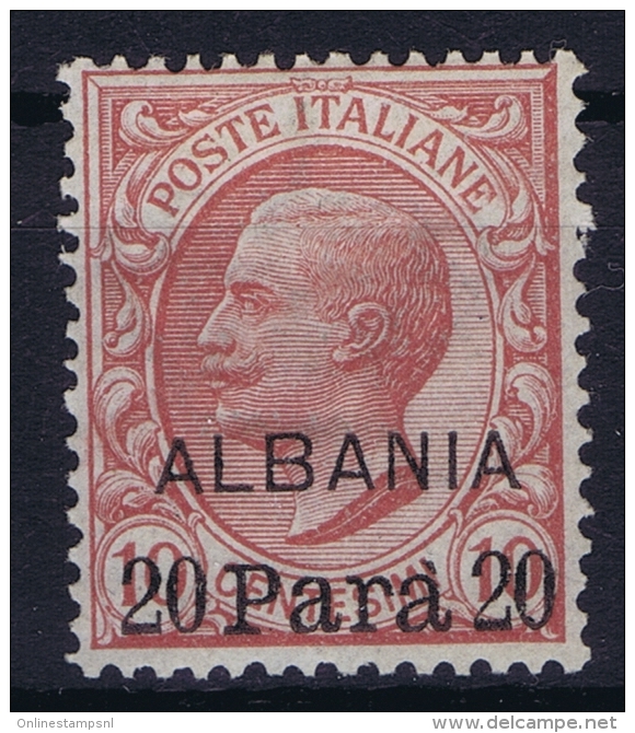 Italy: Levant Albania Sa Nr 8 MH/* - Albanië