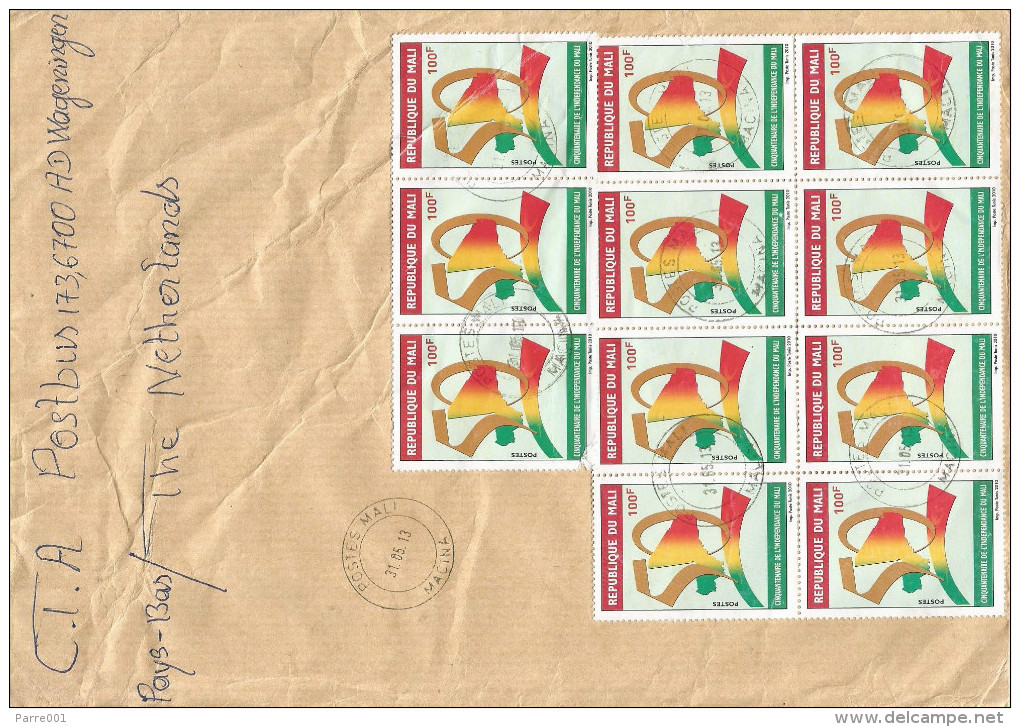 Mali 2013 Macina 100f Independence Anniversary Cover - Mali (1959-...)