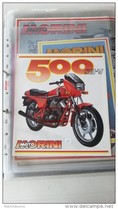 Moto Morini 500 SEI-V 1983 Depliant Originale Genuine Factory Brochure Prospekt - Moto