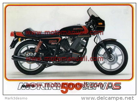 Moto Morini 500 SEI-V AS 1982 Depliant Originale Genuine Factory Brochure Prospekt - Motorräder