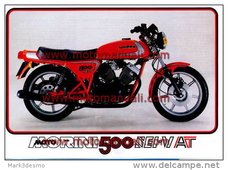 Moto Morini 500 SEI-V AT 1982 Depliant Originale Genuine Factory Brochure Prospekt - Motos