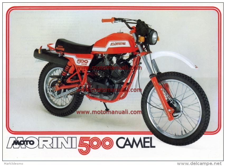 Moto Morini 500 Camel Enduro 2a Serie Depliant Originale Genuine Factory Brochure Prospekt - Motor Bikes