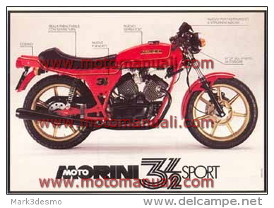 Moto Morini 350 Sport 1980 Depliant Originale Genuine Factory Brochure Prospekt - Motos