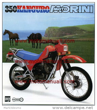 Moto Morini 350 Kanguro XE Enduro Depliant Originale Genuine Factory Brochure Prospekt - Motorräder
