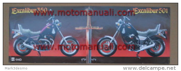 Moto Morini 350 - 501 EXCALIBUR CUSTOM Depliant Originale Genuine Factory Brochure Prospekt - Moto