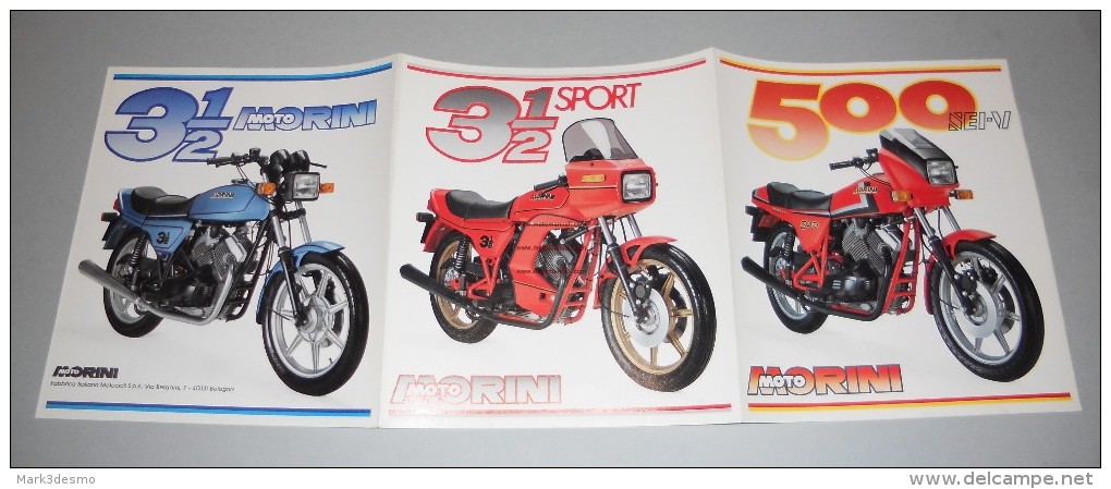 Moto Morini PRODUZIONE - PRODUCTION 1982 Depliant Originale Genuine Factory Brochure Prospekt - Motorräder