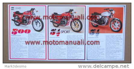 Moto Morini PRODUZIONE - PRODUCTION 1980 Depliant Originale Genuine Factory Brochure Prospekt - Motorräder