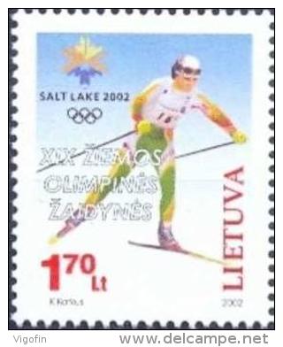 LT 2002-780 OLYMPIC GAMES SALTLAKE CITY, LITHUANIA, 1v, MNH - Winter 2002: Salt Lake City